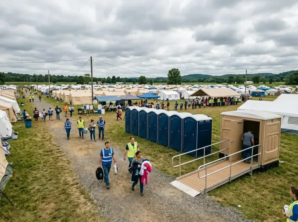 disaster-relief-camp-restrooms-010 — frequently asked questions, Dumpster & Portable Bathrooms Rental in Basehor, KS